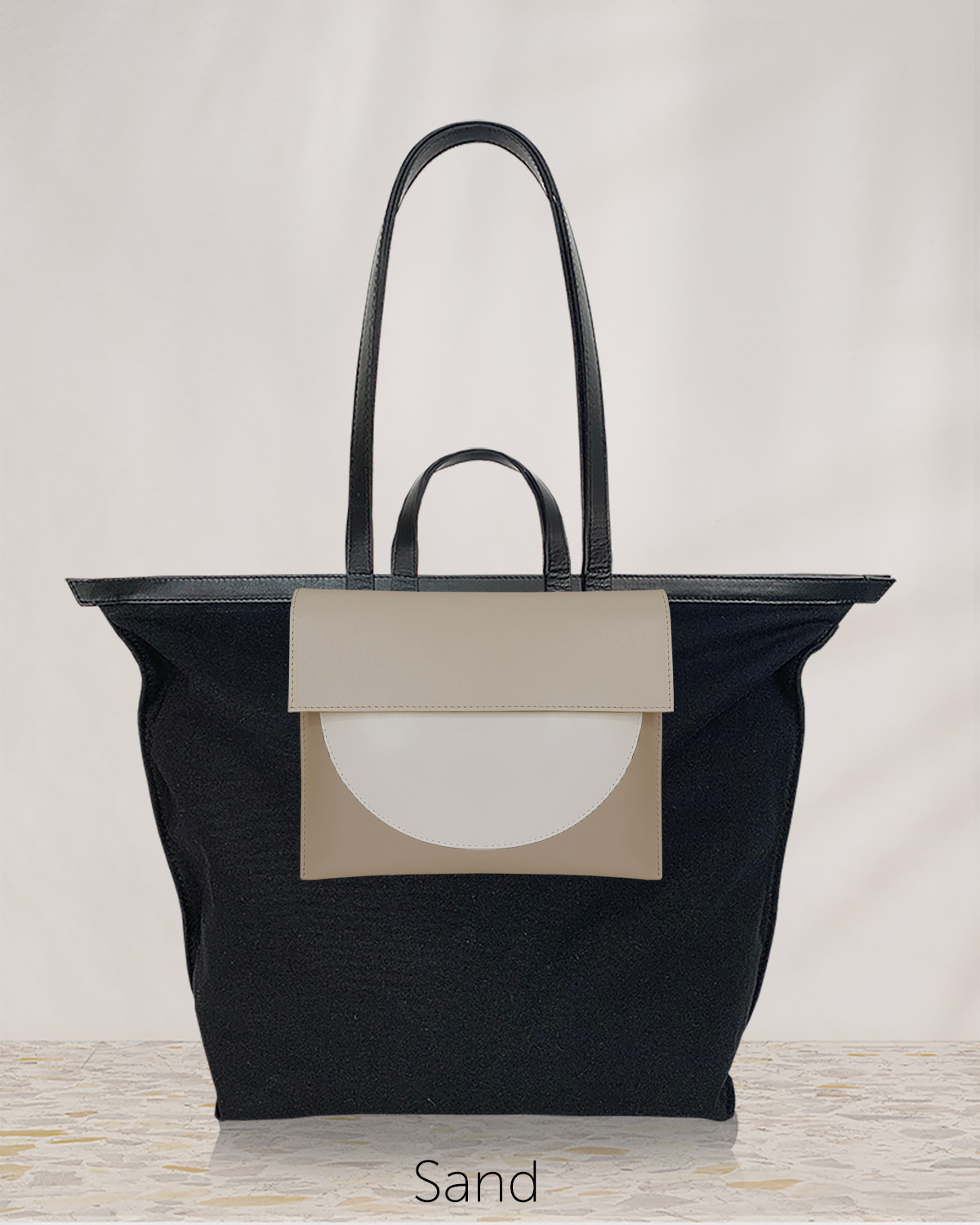 Vászontáska U borítéktáska szett - Sand-onyx