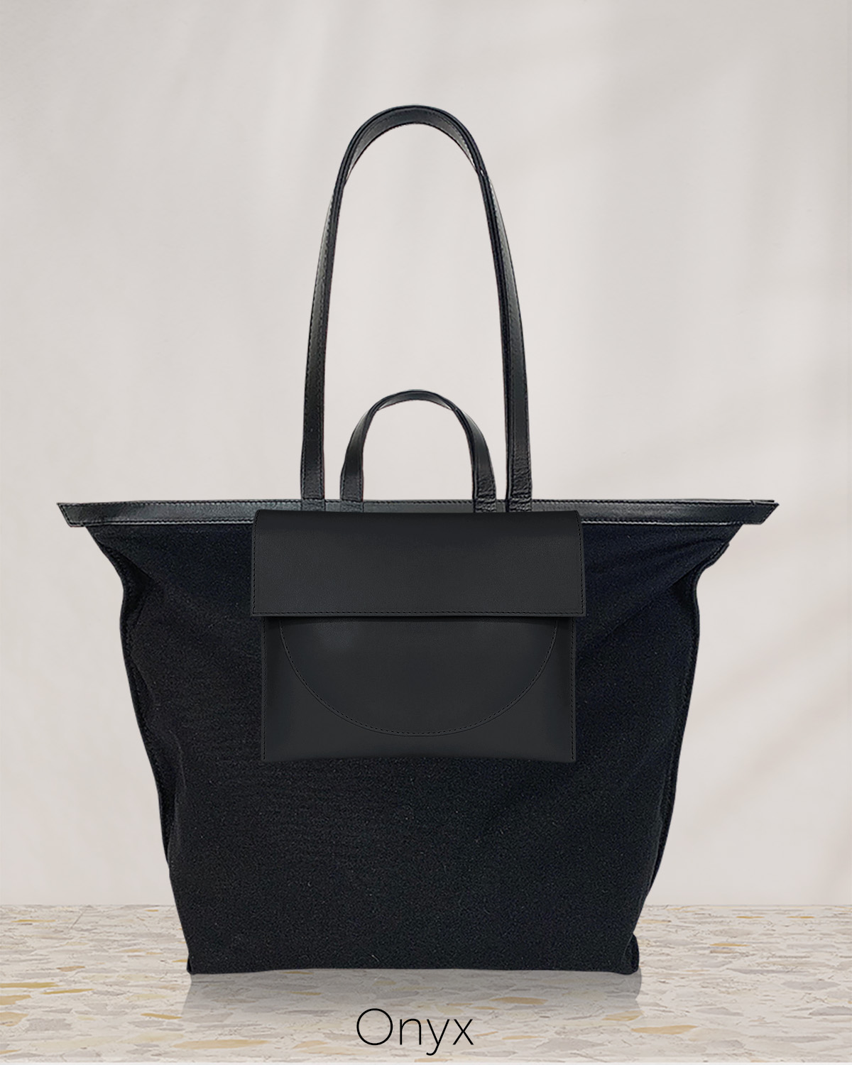 Vászontáska U borítéktáska szett - onyx