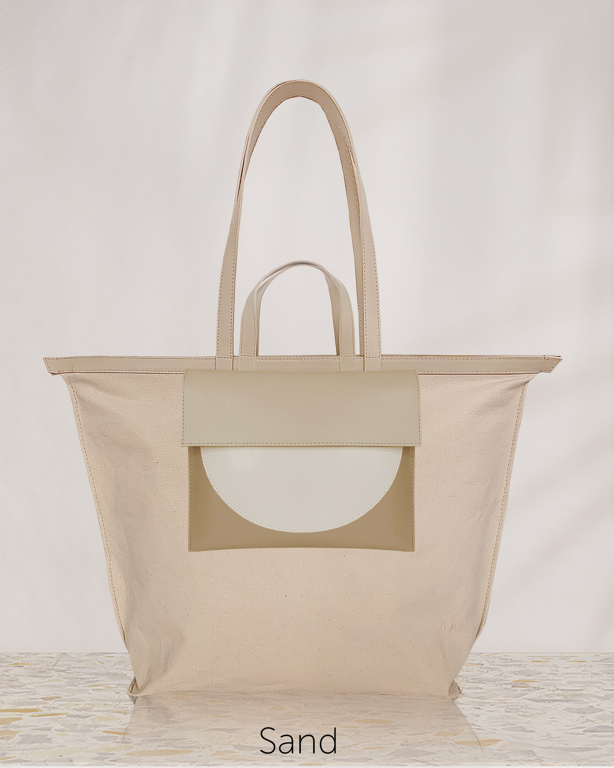 Vászontáska U borítéktáska szett - Sand