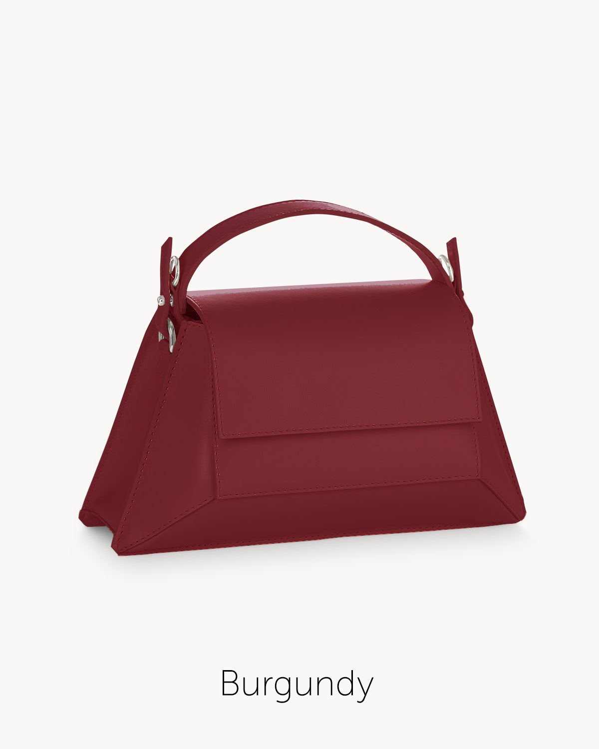 GEM kézitáska monochrome burgundi