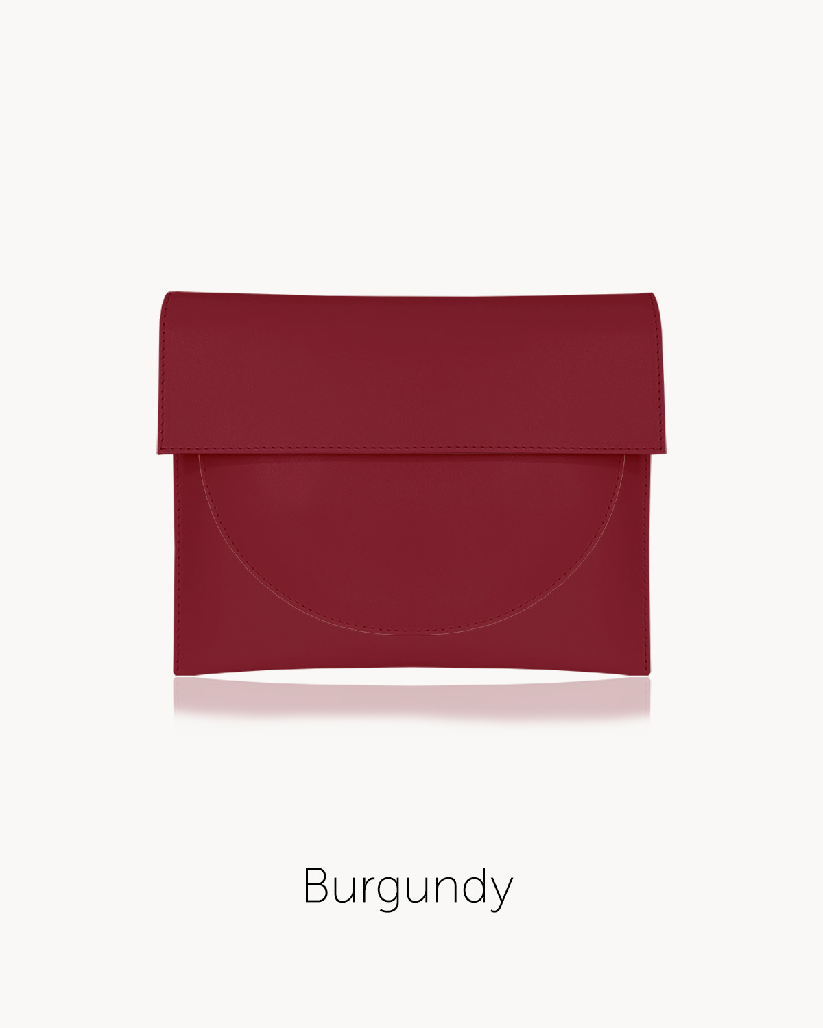 U borítéktáska monochrome burgundi