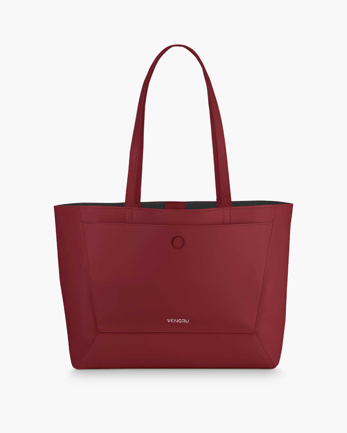 Női üzleti bőrtáska VNGR – alaptáska Burgundi