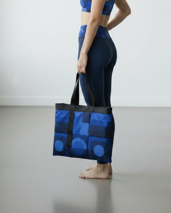 Nagy méretű női shopper táska sötétkék - Image 3