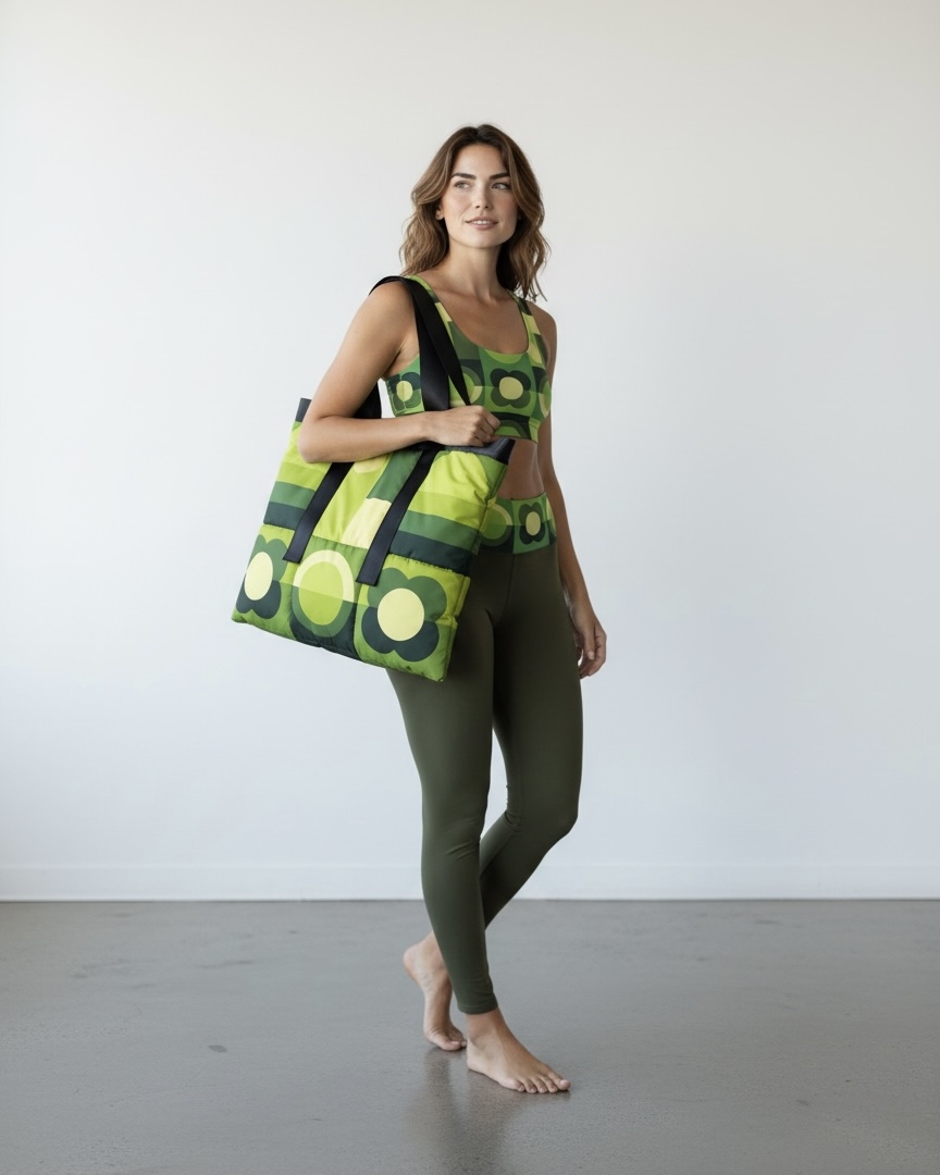 Nagy méretű női shopper táska zöld - Image 2