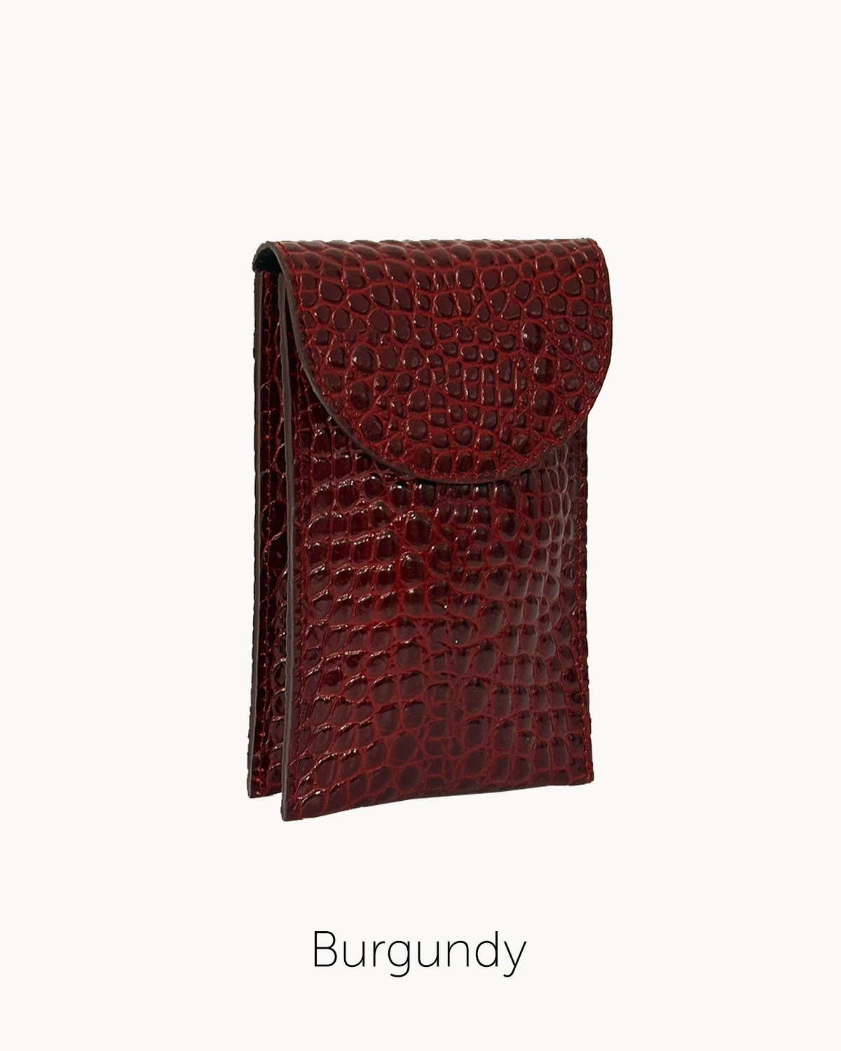 U mini táska - burgundy - keskeny keresztpánttal